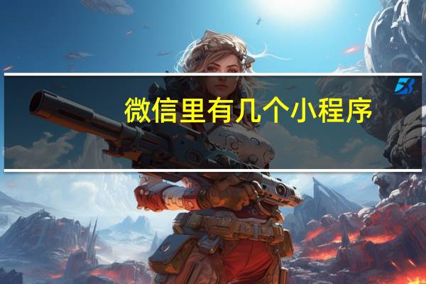 微信里有几个小程序