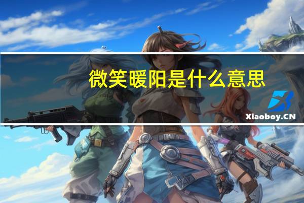 微笑暖阳是什么意思