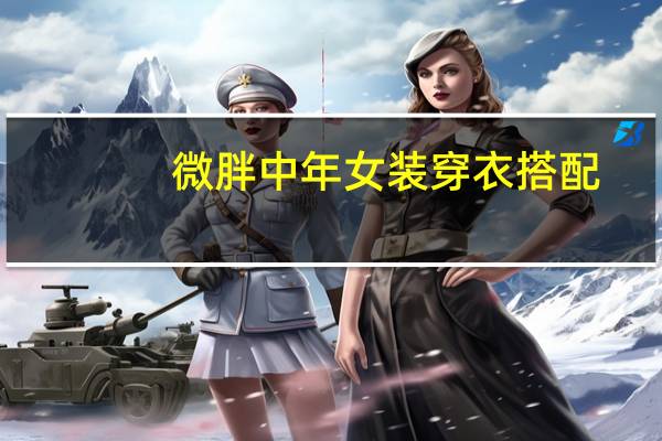 微胖中年女装穿衣搭配