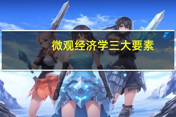 微观经济学三大要素