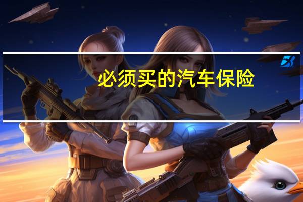 必须买的汽车保险