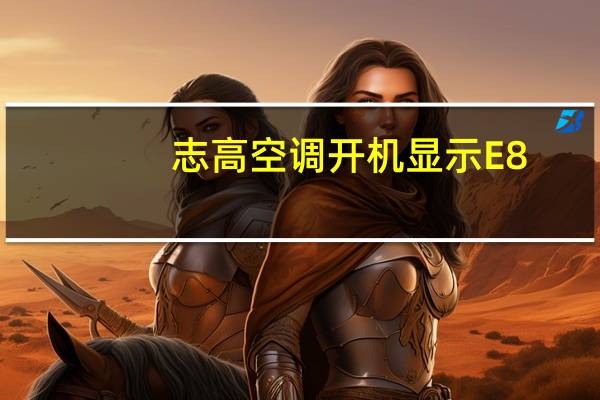 志高空调开机显示E8