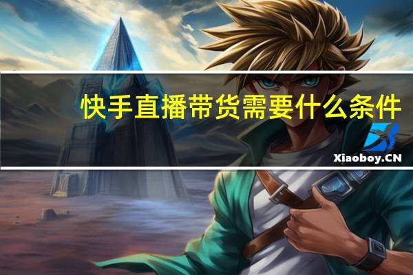 快手直播带货需要什么条件