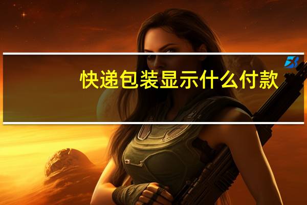 快递包装显示什么付款