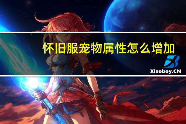 怀旧服宠物属性怎么增加
