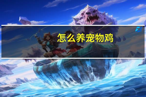 怎么养宠物鸡