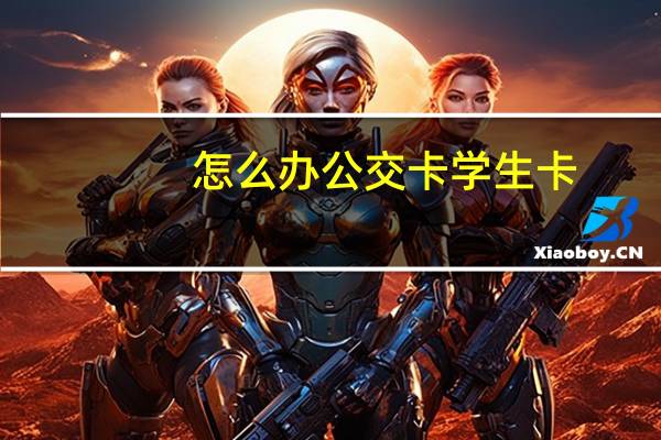 怎么办公交卡学生卡