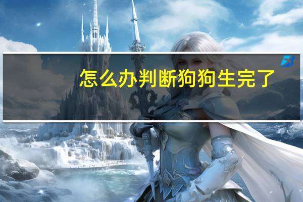 怎么办判断狗狗生完了