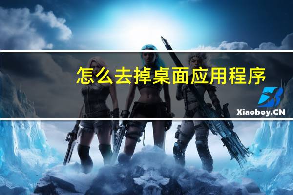 怎么去掉桌面应用程序