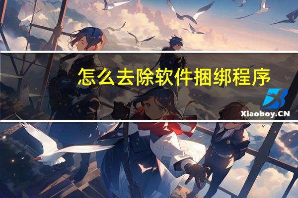 怎么去除软件捆绑程序
