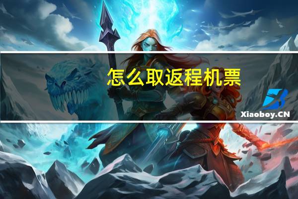 怎么取返程机票