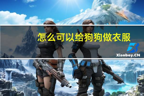 怎么可以给狗狗做衣服