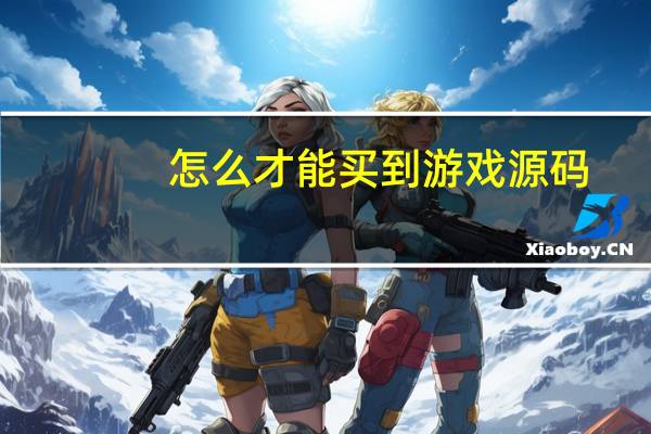 怎么才能买到游戏源码