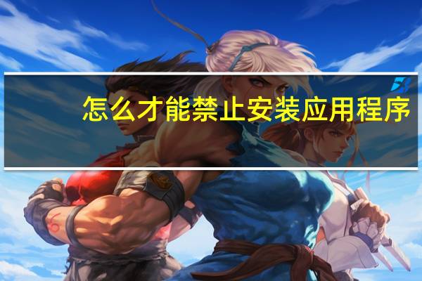 怎么才能禁止安装应用程序