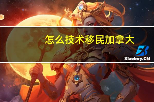 怎么技术移民加拿大