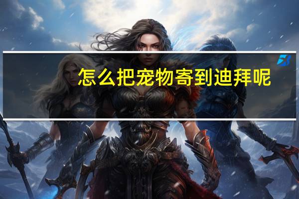 怎么把宠物寄到迪拜呢