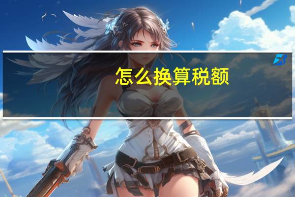 怎么换算税额