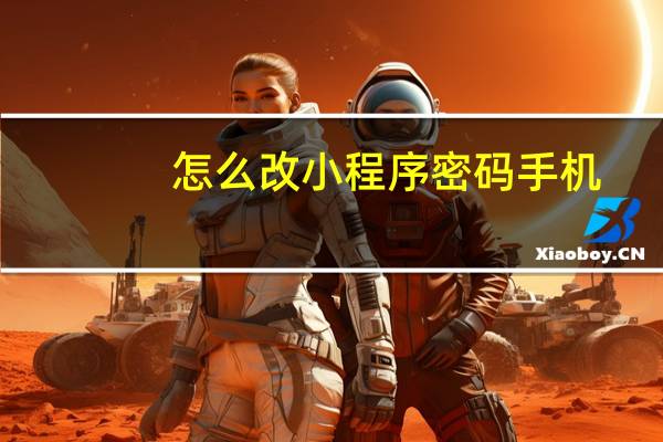 怎么改小程序密码手机