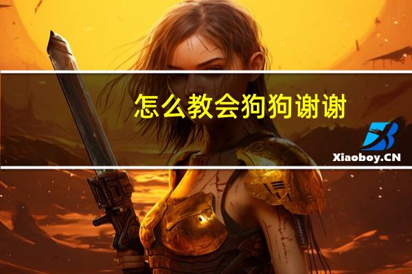 怎么教会狗狗谢谢