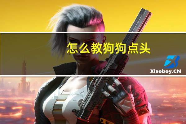怎么教狗狗点头