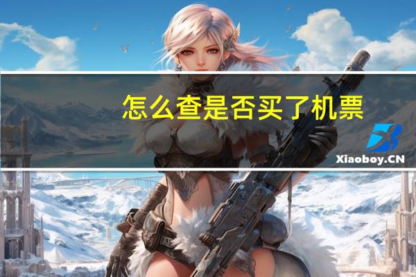 怎么查是否买了机票