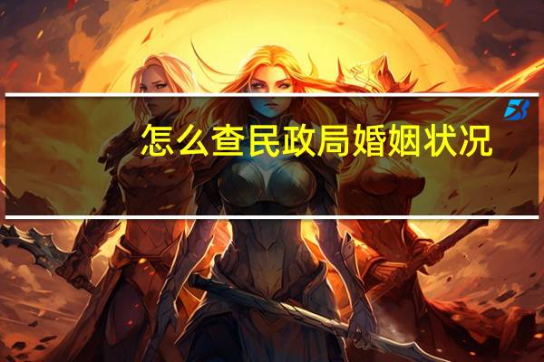 怎么查民政局婚姻状况