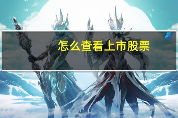 怎么查看上市股票