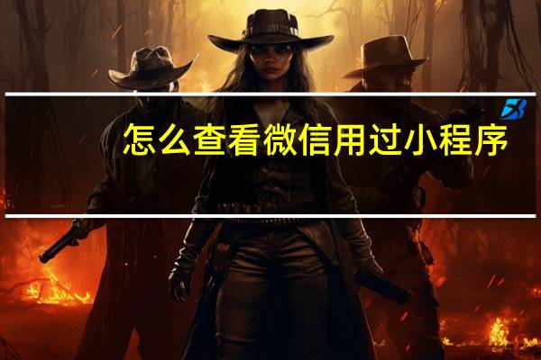 怎么查看微信用过小程序