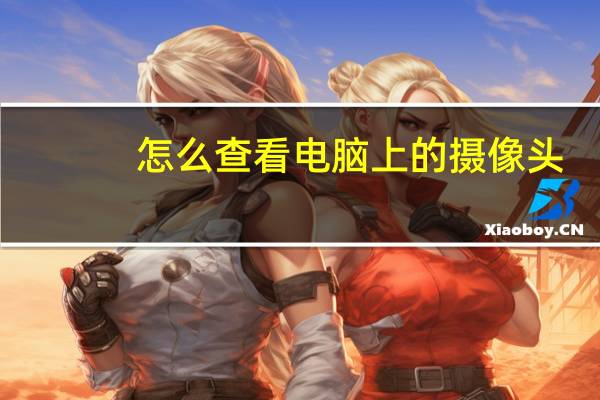 怎么查看电脑上的摄像头