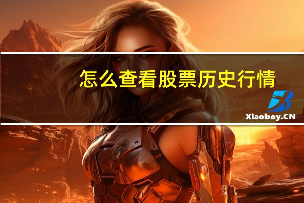 怎么查看股票历史行情