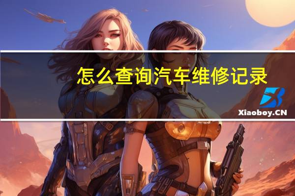 怎么查询汽车维修记录