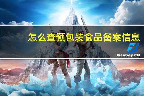 怎么查预包装食品备案信息