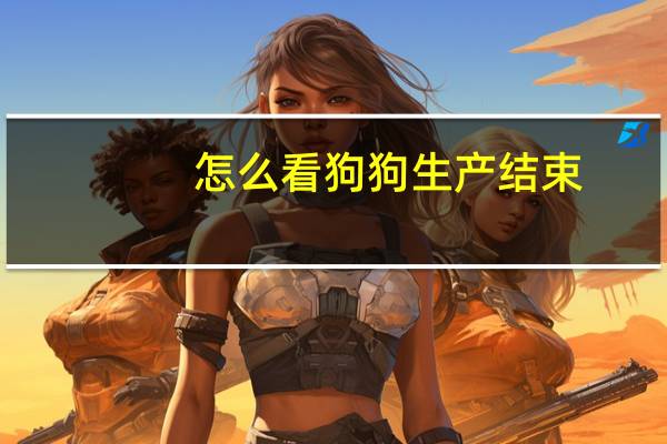 怎么看狗狗生产结束