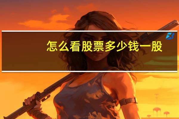 怎么看股票多少钱一股