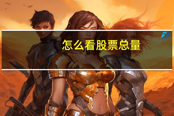 怎么看股票总量
