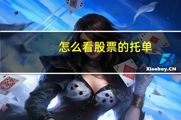 怎么看股票的托单