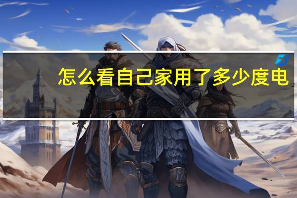 怎么看自己家用了多少度电