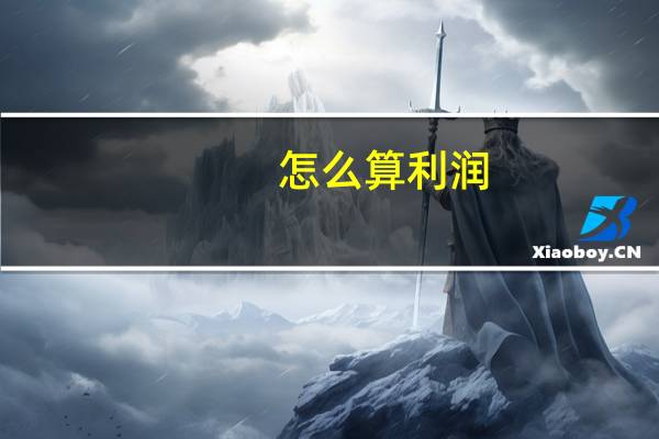 怎么算利润