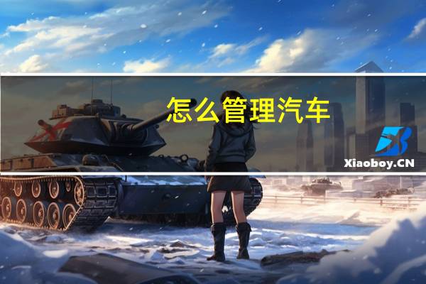 怎么管理汽车