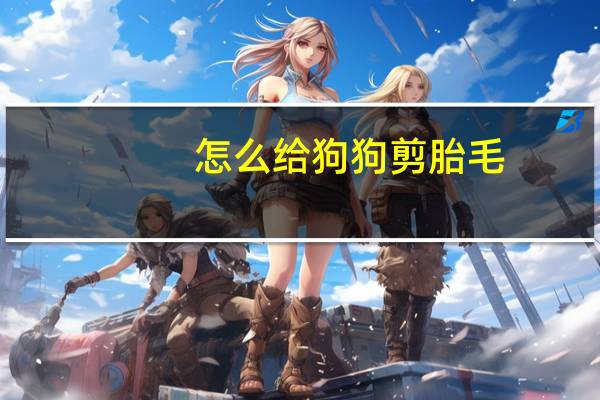 怎么给狗狗剪胎毛