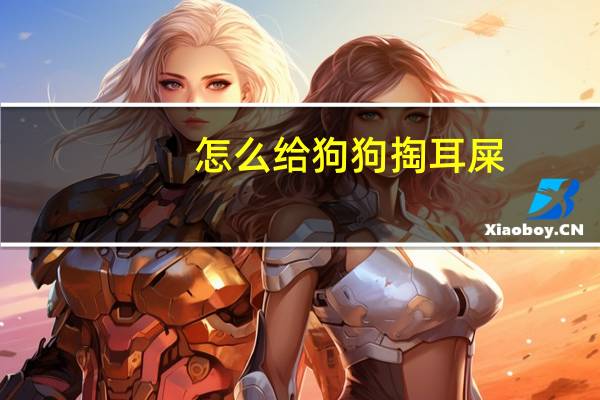 怎么给狗狗掏耳屎