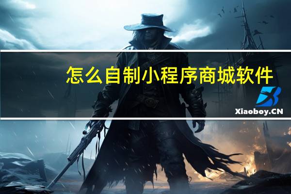 怎么自制小程序商城软件