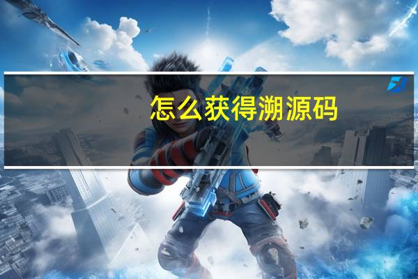 怎么获得溯源码