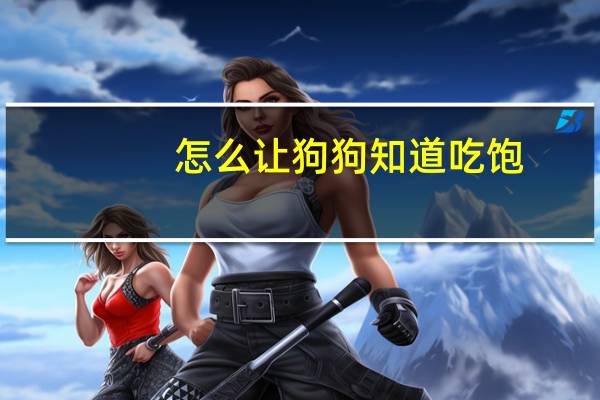 怎么让狗狗知道吃饱