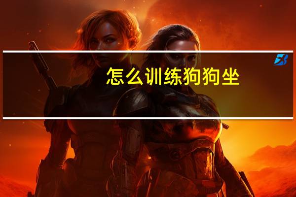 怎么训练狗狗坐