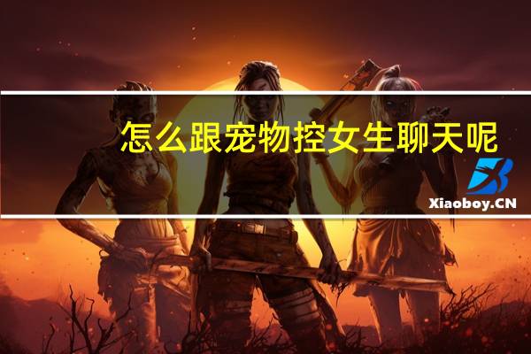 怎么跟宠物控女生聊天呢