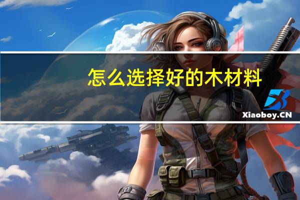 怎么选择好的木材料