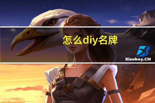 怎么diy名牌