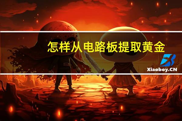 怎样从电路板提取黄金