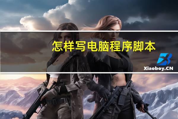 怎样写电脑程序脚本